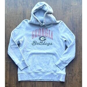 Georgia Bulldogs Hoodie Men’s Large Gray Sweatshirt Colosseum Heavyweight